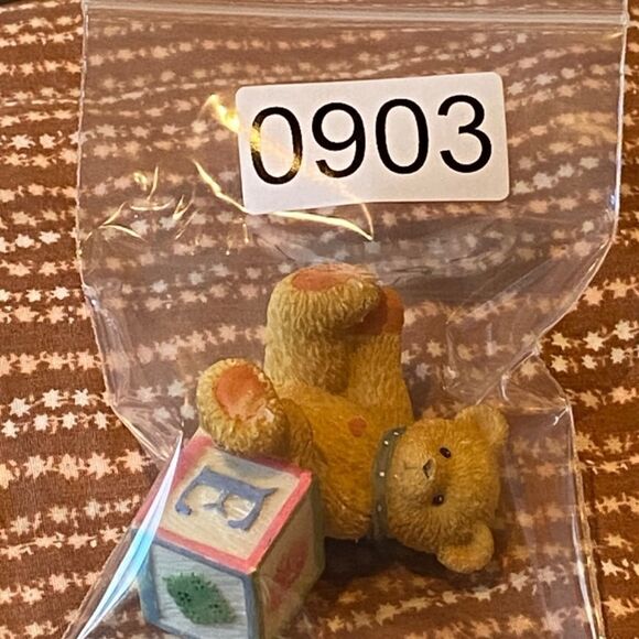 Vintage 1995 Priscilla Hillman E Alphabet Bear Cherished Teddies - Picture 4 of 4